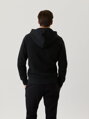 MIKINA BJÖRN BORG | ZIP HOOD CENTRE | BLACK BEAUTY