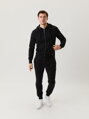 MIKINA BJÖRN BORG | ZIP HOOD CENTRE | BLACK BEAUTY