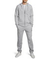 MIKINA BJÖRN BORG | ZIP HOOD CENTRE | LIGHT GREY MELANGE