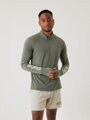 MIKINA BJÖRN BORG | MIDLAYER HALF ZIP | CASTOR GREY