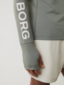 MIKINA BJÖRN BORG | MIDLAYER HALF ZIP | CASTOR GREY