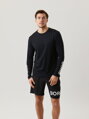 TRIČKO BJÖRN BORG | LONGSLEEVE T-SHIRT | BLACK BEAUTY