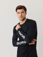TRIČKO BJÖRN BORG | LONGSLEEVE T-SHIRT | BLACK BEAUTY