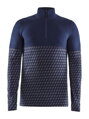 Tričko CRAFT Merino 240 Zip LS - tmavě modrá