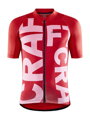 Cyklodres CRAFT ADV Endur Grap - červená s růžovou