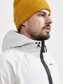 Bunda CRAFT Glide Hood - sv. šedá se žlutou