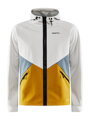 Bunda CRAFT Glide Hood - sv. šedá se žlutou