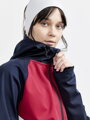 Bunda CRAFT Glide Hood - tmavě modrá s růžovou