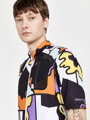Cyklodres CRAFT ADV Bike Offro - žlutá s fialovou