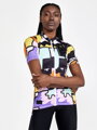 Cyklodres CRAFT ADV Bike Offro - žlutá s fialovou