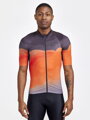 Cyklodres CRAFT ADV Endur Grap - oranžová se vzorem