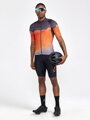 Cyklodres CRAFT ADV Endur Grap - oranžová se vzorem