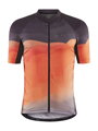 Cyklodres CRAFT ADV Endur Grap - oranžová se vzorem