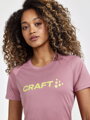 Tričko CRAFT CORE Essence Logo - růžová