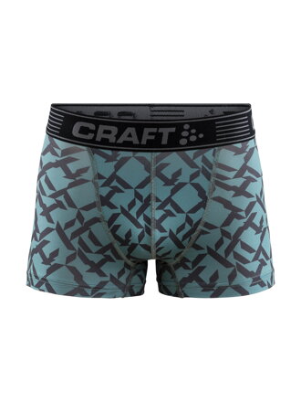 Boxerky CRAFT Greatness 3" - modrá s potiskem