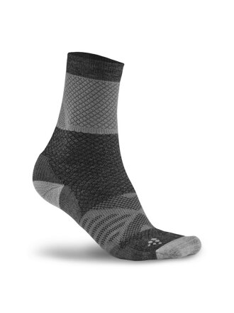 Ponožky CRAFT XC  Warm - bílá s černou