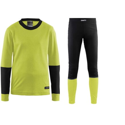 Set CRAFT Baselayer JR - žlutá/černá