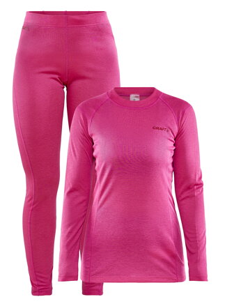 Set CRAFT CORE Warm Baselayer - růžová