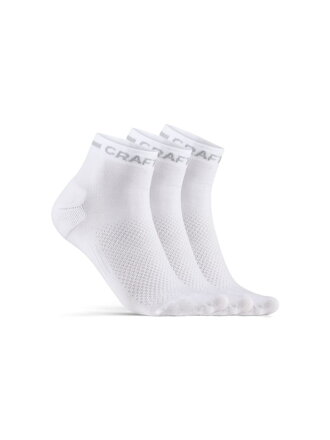 Ponožky CRAFT CORE Dry Mid 3p - bílá
