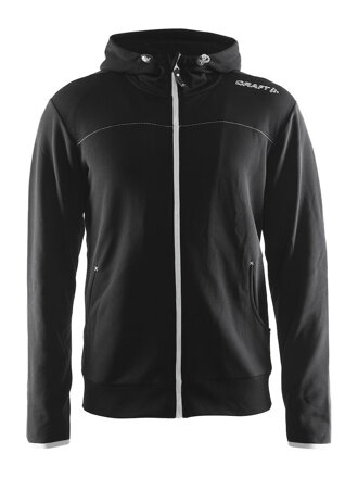 Mikina CRAFT Leisure Full Zip - černá