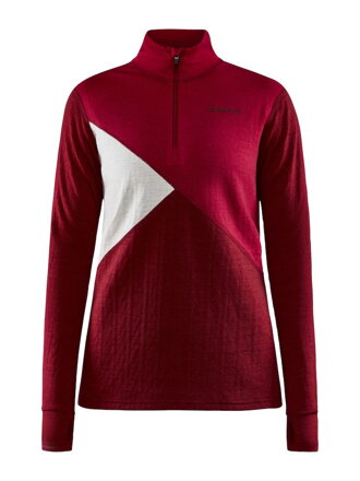 Tričko CRAFT ADV Nordic Wool H - červená