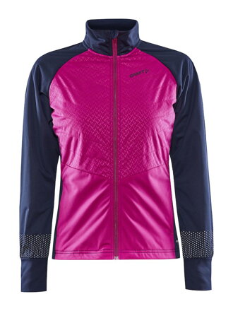Bunda CRAFT ADV Nordic Trainin - růžová s tmavě modrou