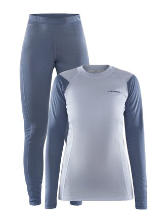 Set CRAFT CORE Warm Baselayer - světle modrá s tmavou