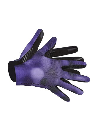 Rukavice CRAFT ADV Gravel - fialová se vzorem