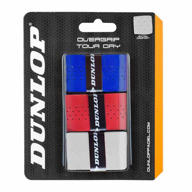 Padel omotávky DUNLOP DRY TOUR OverGrip mix Padel omotávky DUNLOP DRY TOUR OverGrip mix